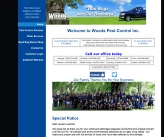 Bugsorus.com(Woods Pest Control) Screenshot