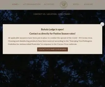 Buhala.co.za(Buhala Lodge) Screenshot