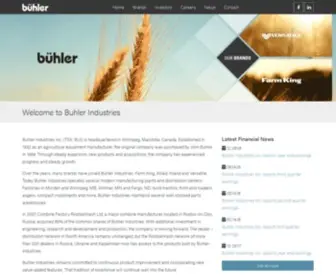Buhlerindustries.com(Buhler Industries Inc) Screenshot