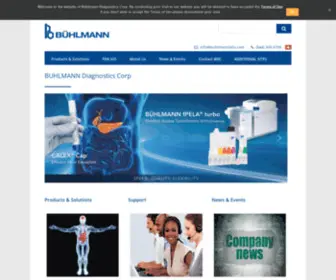 Buhlmannlabs.com(BUHLMANN Diagnostics Corp) Screenshot