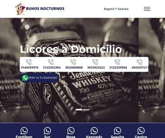 Buhosnocturnos.com(Licorera Buhos Nocturnos) Screenshot