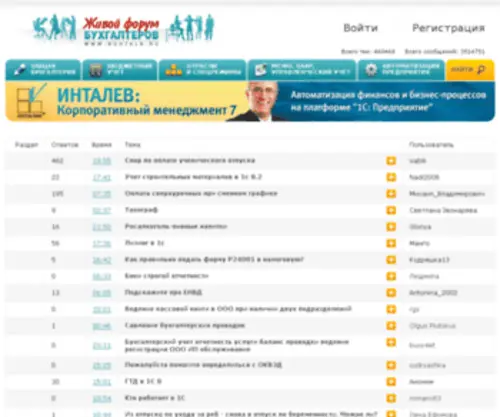 Buhtalk.ru(живой форум бухгалтеров) Screenshot