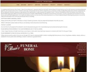 Buiesfuneralhome.com(Buie's Funeral Home) Screenshot