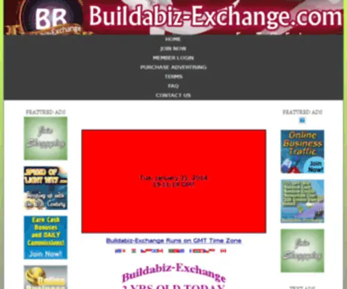 Buildabiz-Exchange.com(Traffic exchange) Screenshot