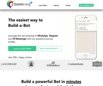 Buildabot.online(Now you can leverage the full potential of WhatsApp with Buildabot's powerful journey builder) Screenshot