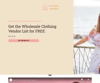 Buildaboutiqueguide.com(Let's Build a Boutique) Screenshot