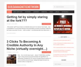 Buildamagneticnetwork.com(Jerry chen\'s blog) Screenshot