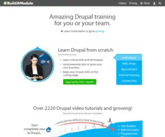 Buildamodule.com(Learn Drupal With Over 2220 Drupal Videos and Training) Screenshot