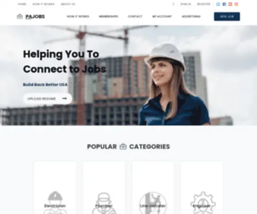 Buildbackbetterjobspa.com(Build Back Better Jobs PA) Screenshot