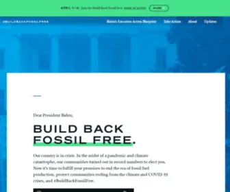 Buildbackfossilfree.org(#BuildBackFossilFree) Screenshot