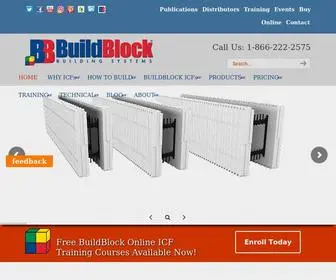 Buildblock.com(BuildBlock Insulating Concrete Forms (ICFs)) Screenshot
