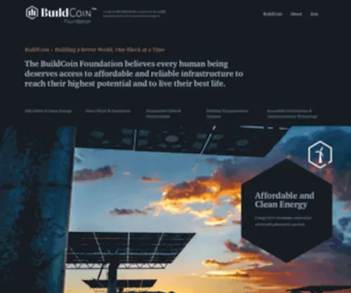 Buildcoinfoundation.org(BuildCoin) Screenshot