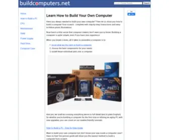 Buildcomputers.net(Build Your Own Computer) Screenshot