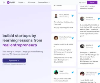 Buildd.co(Your startup) Screenshot