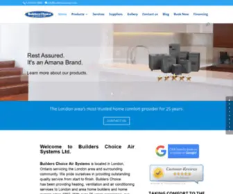 Builderschoiceair.com(HVAC Contractors London Ontario) Screenshot