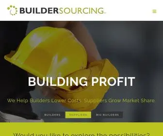 Buildersourcing.com(Services & systems to increase profits in home building) Screenshot