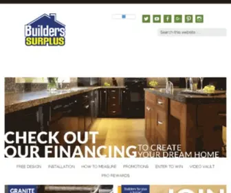 Builderssurplus.us(Kitchen, Bath, Doors, Floors and More) Screenshot