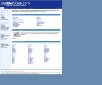 Builderstate.com(Home Builders Directory and Construction Resources) Screenshot