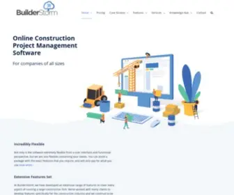 Builderstorm.com(Construction project management software) Screenshot