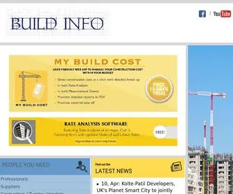 Buildinfo.co.in(Information Portal for construction industry and provides Rate Analysis for estimations) Screenshot