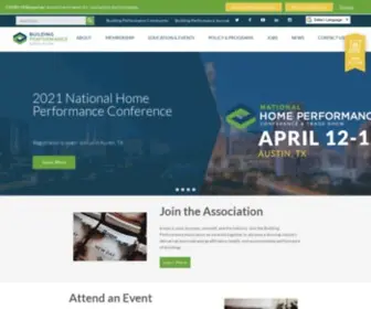 Building-Performance.org(The Building Performance Association) Screenshot