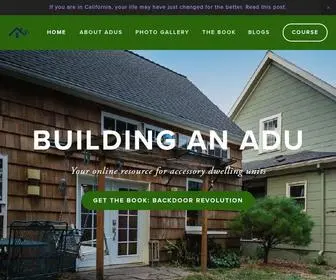 Buildinganadu.com(Building an ADU) Screenshot