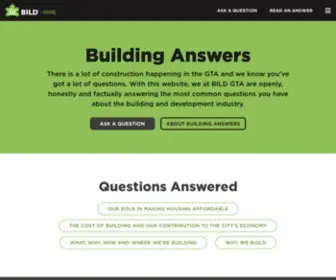 Buildinganswers.ca(Building Answers) Screenshot