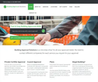 Buildingapprovalsolutions.com.au(Building Approval Solutions) Screenshot