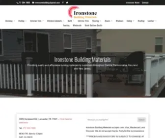 Buildingmaterialspa.com(IronStone Building Materials) Screenshot