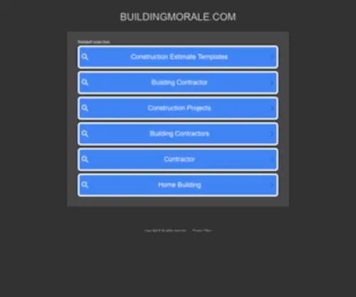 Buildingmorale.com(Buildingmorale) Screenshot