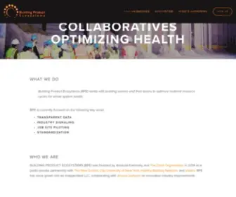 Buildingproductecosystems.org(Building Product Ecosystems LLC) Screenshot
