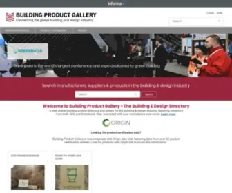 Buildingproductgallery.com(Global Building and Design Directory) Screenshot