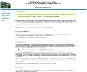 Buildingpythonprograms.com(Building Python Programs) Screenshot