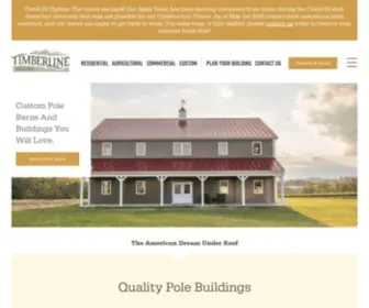 Buildingsbytimberline.com(Pole Barns & Pole Buildings) Screenshot