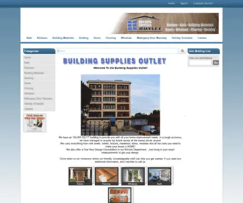 Buildingsuppliesoutlet.com(Buildingsuppliesoutlet) Screenshot