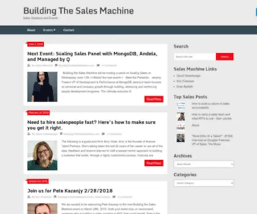 Buildingthesalesmachine.com(Building The Sales Machine) Screenshot