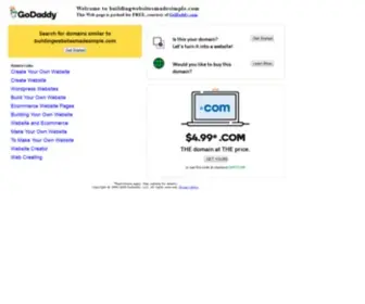 Buildingwebsitesmadesimple.com(Make website) Screenshot
