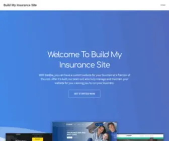 Buildmyinsurancesite.com(Build My Insurance Site) Screenshot