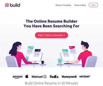 Buildonlineresume.com(Online Resume Builder) Screenshot