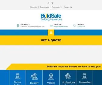 Buildsafe.com.au(Owner Builder Construction & Renovators Insurance) Screenshot