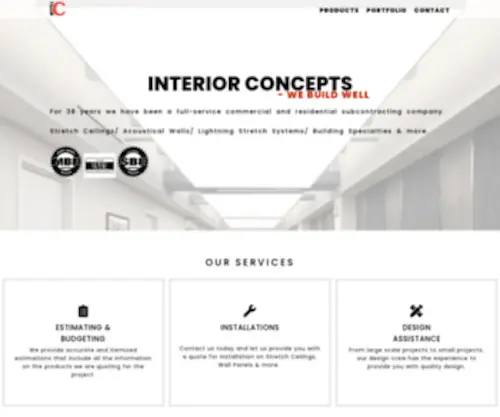 Buildwell.com(Interior Concepts) Screenshot