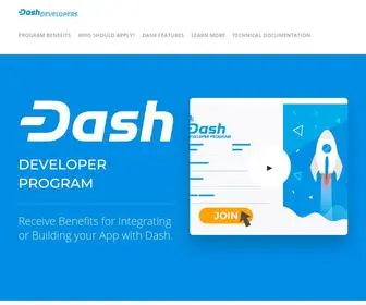 Buildwithdash.com(Dash Developer Program) Screenshot