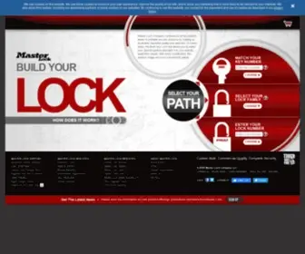 Buildyourlock.com(Master Lock®) Screenshot