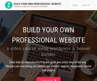 Buildyourownwpsite.com(Build Your Own Professional Website) Screenshot