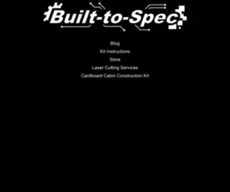 Built-TO-Spec.com(Built TO Spec) Screenshot