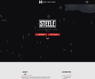 Builtbysteele.com(Metal Fabrication) Screenshot