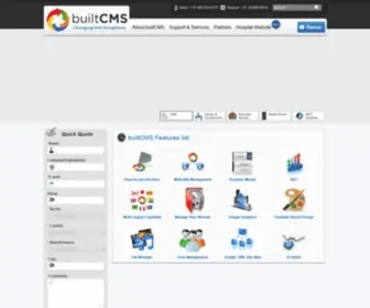 Builtcms.com(BuiltCMS is a leading Content Management System) Screenshot