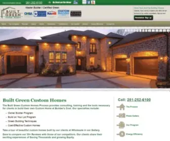 Builtgreencustomhomes.com(Custom Home Builder Magnolia) Screenshot