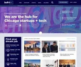 Builtinchicago.com(Online Community for Chicago Startups and Entrepreneurs) Screenshot
