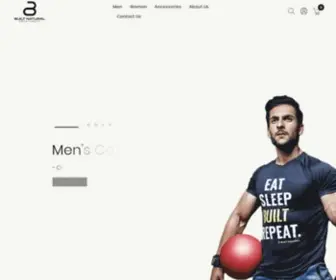 Builtnatural.com(Sportswear manufacturer for men & women in india) Screenshot